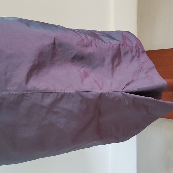 Lida Baday silk lined  plum dress size 8 with pockets & elastic waistband EUC - Picture 5 of 9